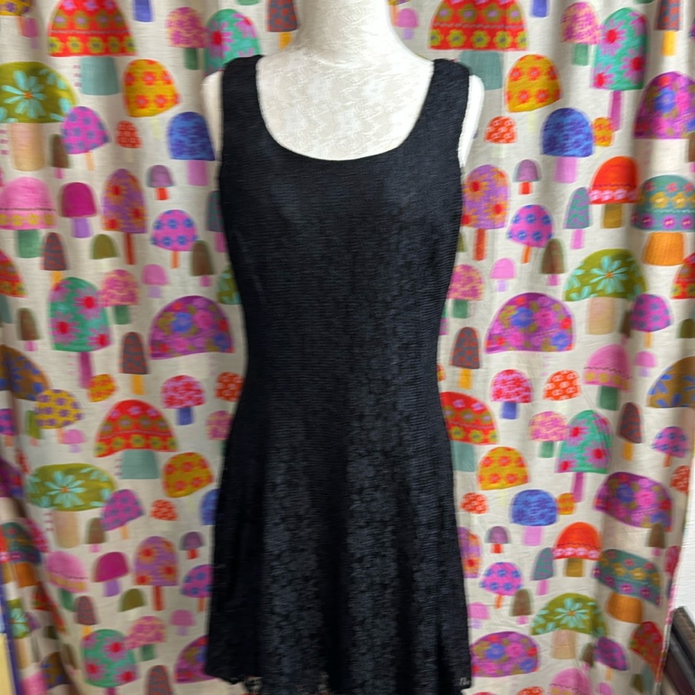 DBY Lace Tank Dress with Rhinestone Design. Medium?